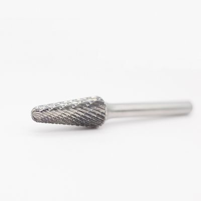 ราคาดี SL-4 Tungsten Carbide Burr Taper Shape With Radius End Double Cut With 1/4