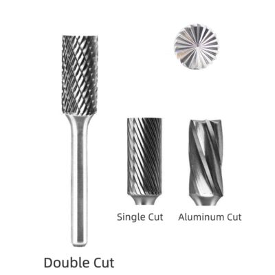 ราคาดี SB Cylindrical End Cut tungsten Carbide Burrs 12mm*25mm Standard Double Cut With 6mm Shank ออนไลน์