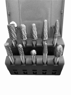 ราคาดี 10pcs Tungsten Carbide Burr Set Double Cut 1/4 ′′ แชงค์สแตนดาร์ด Double Cut Carbide Rotary Burr ออนไลน์