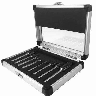 ราคาดี 8pcs Tungsten Carbide Burr Set การปรับรูปร่างของ Tungsten Carbide Burr 1 4 ราง ออนไลน์