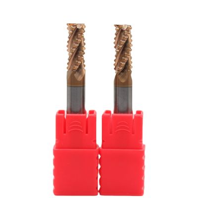 ราคาดี 8 มม HRC55 4 ฟลอยต์ คาร์ไบด์ Roughing End Mills TiAISiN ผิวเคลือบสําหรับเหล็กและเหล็ก ออนไลน์