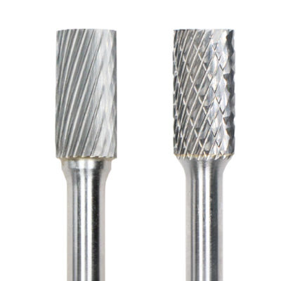 SB กระบอกที่มีการตัดท้าย Carbide Burrs 19 มม ตัด Dia ด้วย 6 มม Shank Dia Carbide ไฟล์หมุน