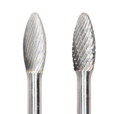 ราคาดี 8mm * 20mm H Flame Tungsten Carbide Rotary File 6mm Shank รูปแบบลมลุกลุกลุกแบบตัดเดียว ออนไลน์