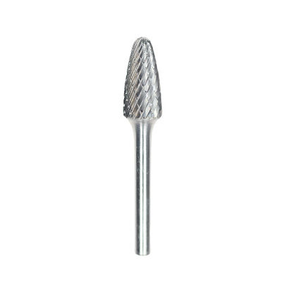 คุณภาพ SF-5 Tree Radius End Tungsten Carbide Burr 1/4" สแตนดาร์ด Double Cut Die Grinder บิตการตัด โรงงาน