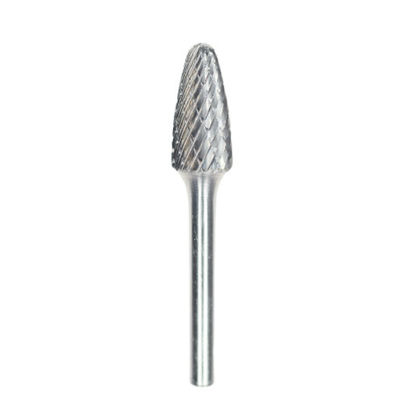 คุณภาพ รูปแบบต้นไม้ SF-5 1/2 "กว้าง Tungsten Carbide Rotary Burr กับ" ความยาวของแกนบน 1/4 "กว้างของแกน โรงงาน
