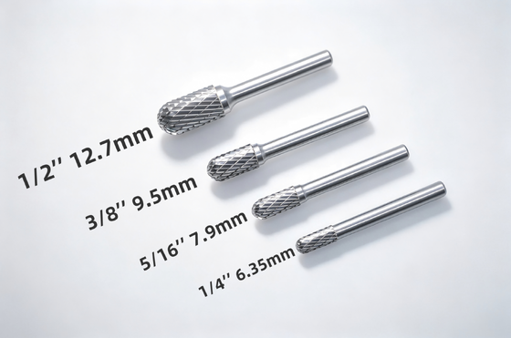 ราคาดี 9.5mm Dia การปรับปรุงกระบอก Radius Carbide Burrs กับ 6mm Shank มาตรฐานตัดสอง ออนไลน์